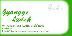 gyongyi ludik business card